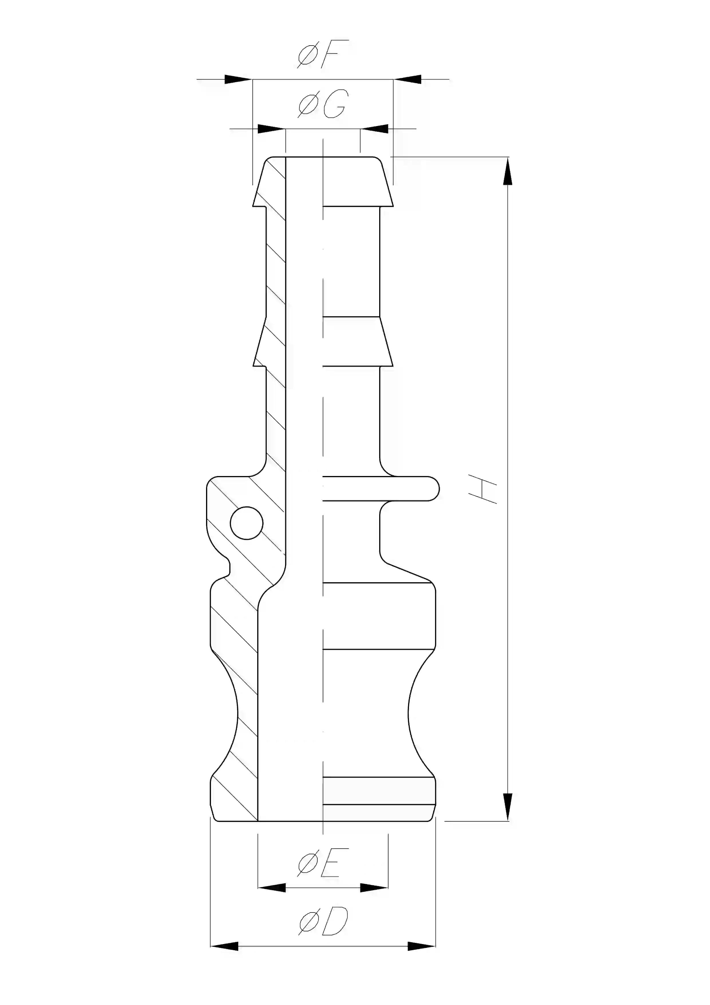 Adaptor with Hose Shank